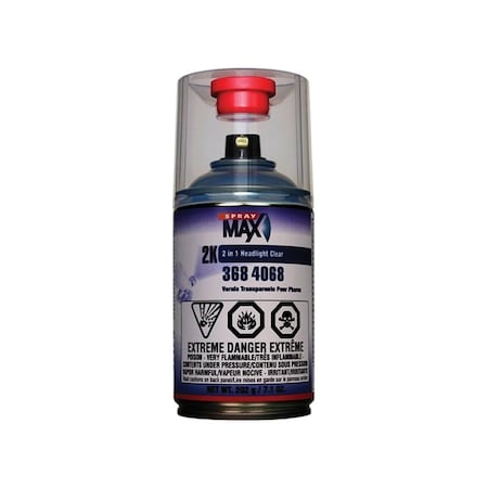 Spraymax, Peter Kwasny 250ML 2 IN 1 HEADLIGHT CLEAR, Can 3684068